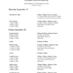 Hourly Schedule for the 2018 Symposium on Violence